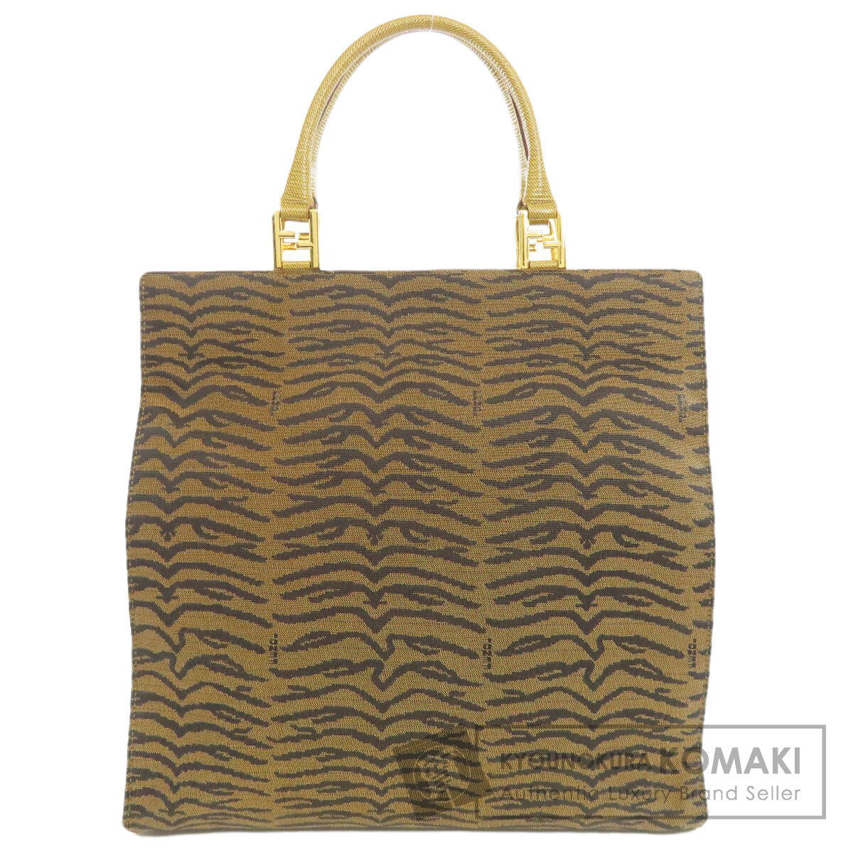 FENDI Tiger pattern Handbag Canvas Ladies [Used]