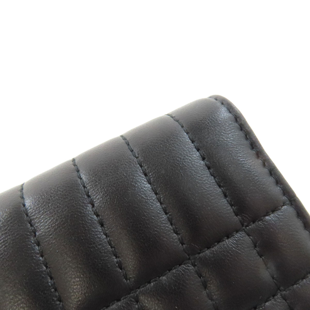 BURBERRY Lola TB logo Bifold Wallet with Coin Pocket Leather Ladies [Used]