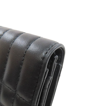 BURBERRY Lola TB logo Bifold Wallet with Coin Pocket Leather Ladies [Used]