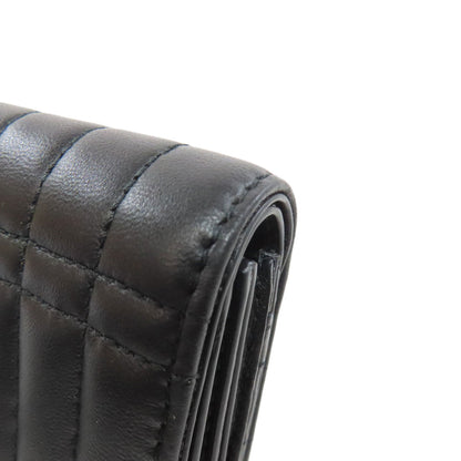 BURBERRY Lola TB logo Bifold Wallet with Coin Pocket Leather Ladies [Used]