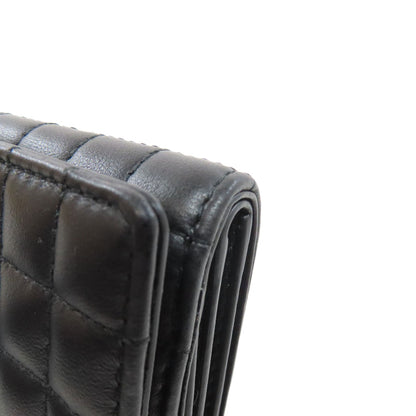 BURBERRY Lola TB logo Bifold Wallet with Coin Pocket Leather Ladies [Used]