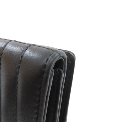 BURBERRY Lola TB logo Bifold Wallet with Coin Pocket Leather Ladies [Used]