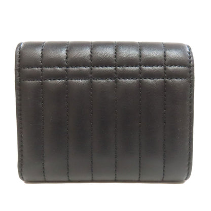 BURBERRY Lola TB logo Bifold Wallet with Coin Pocket Leather Ladies [Used]