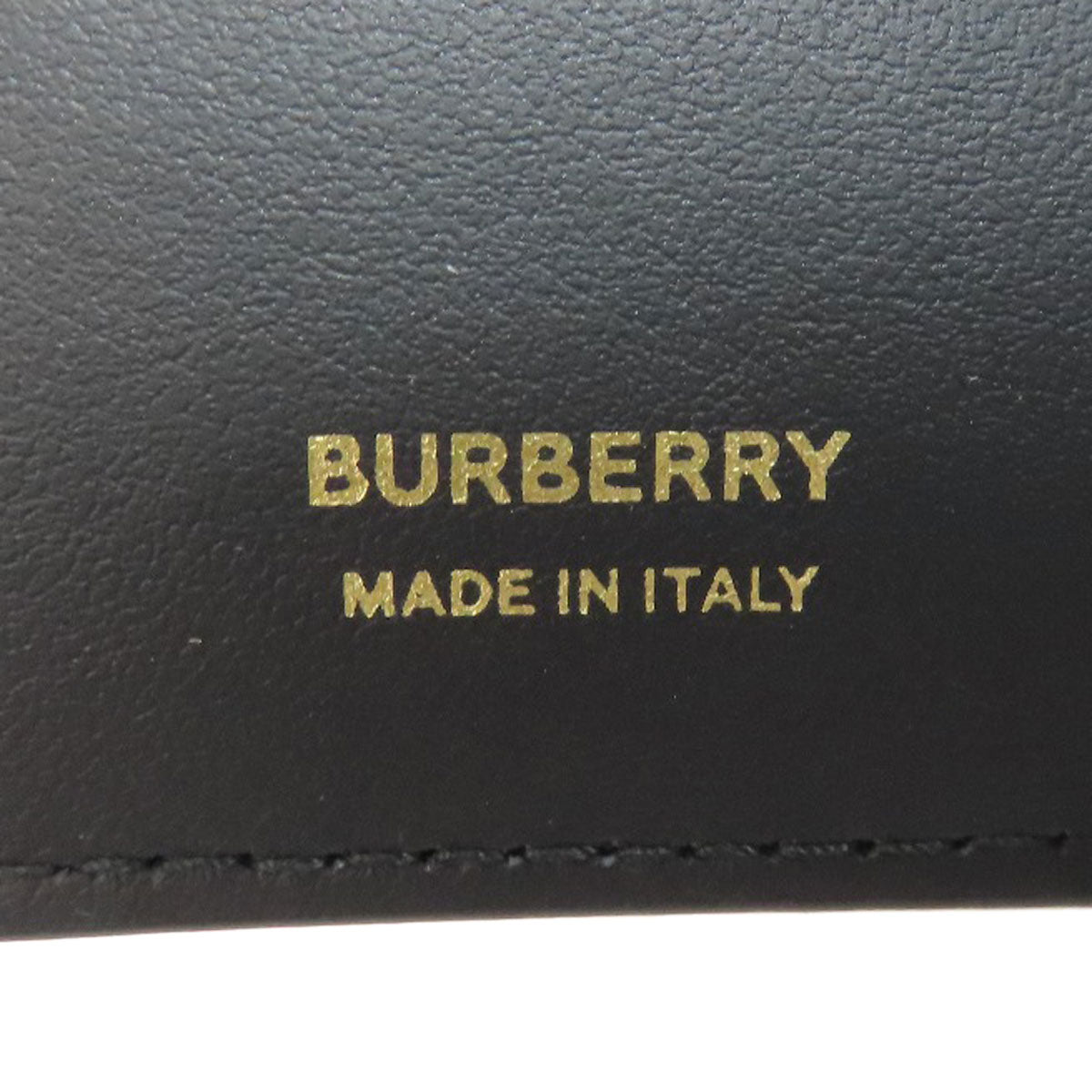 BURBERRY Lola TB logo Bifold Wallet with Coin Pocket Leather Ladies [Used]