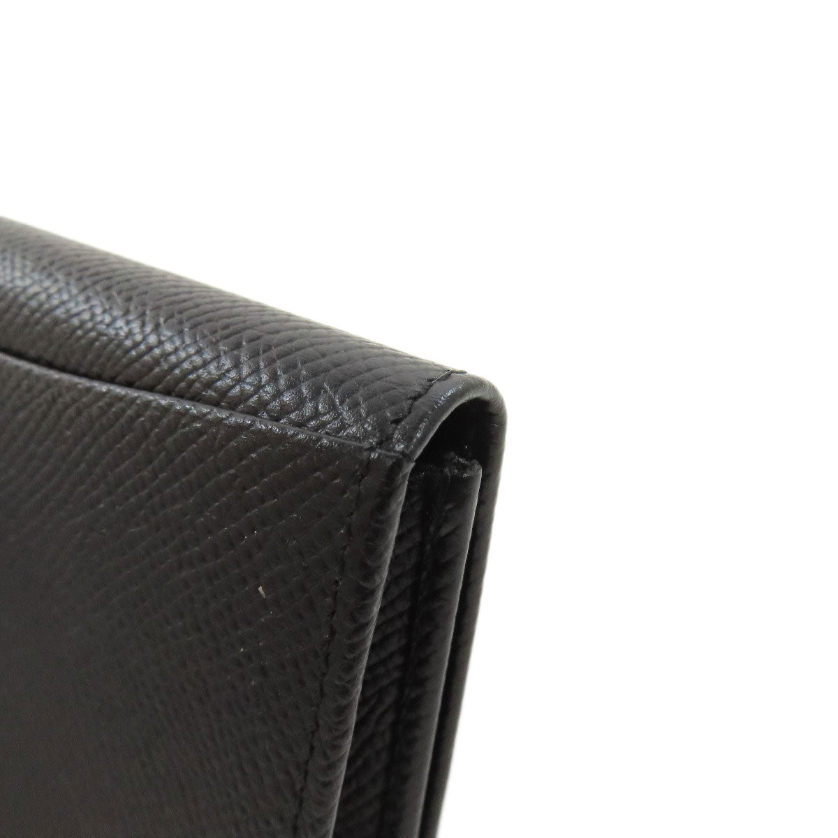 BVLGARI logo Card Case Leather Ladies [Used]