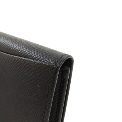 BVLGARI logo Card Case Leather Ladies [Used]