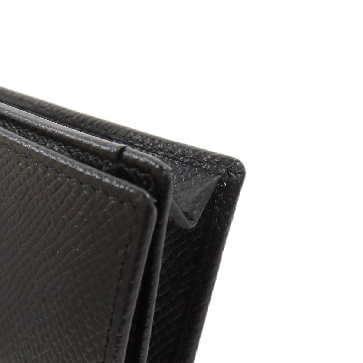 BVLGARI logo Card Case Leather Ladies [Used]