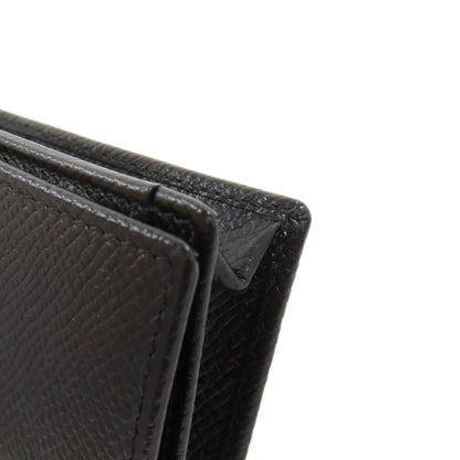 BVLGARI logo Card Case Leather Ladies [Used]