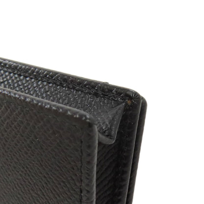 BVLGARI logo Card Case Leather Ladies [Used]