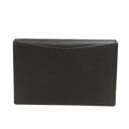BVLGARI logo Card Case Leather Ladies [Used]