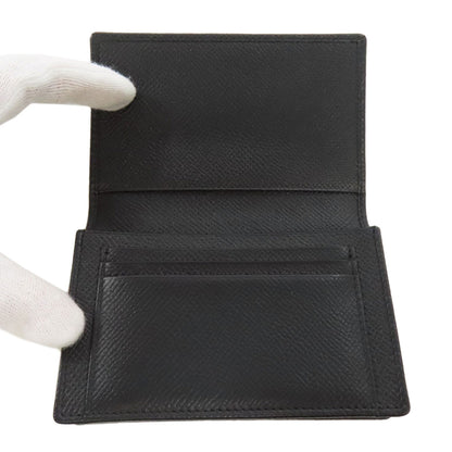 BVLGARI logo Card Case Leather Ladies [Used]