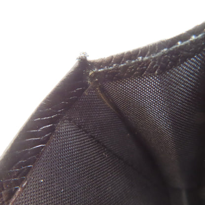 BVLGARI logo Card Case Leather Ladies [Used]