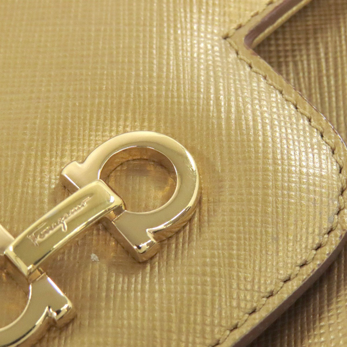 Salvatore Ferragamo Gancini Handbag PVC Ladies [Used]