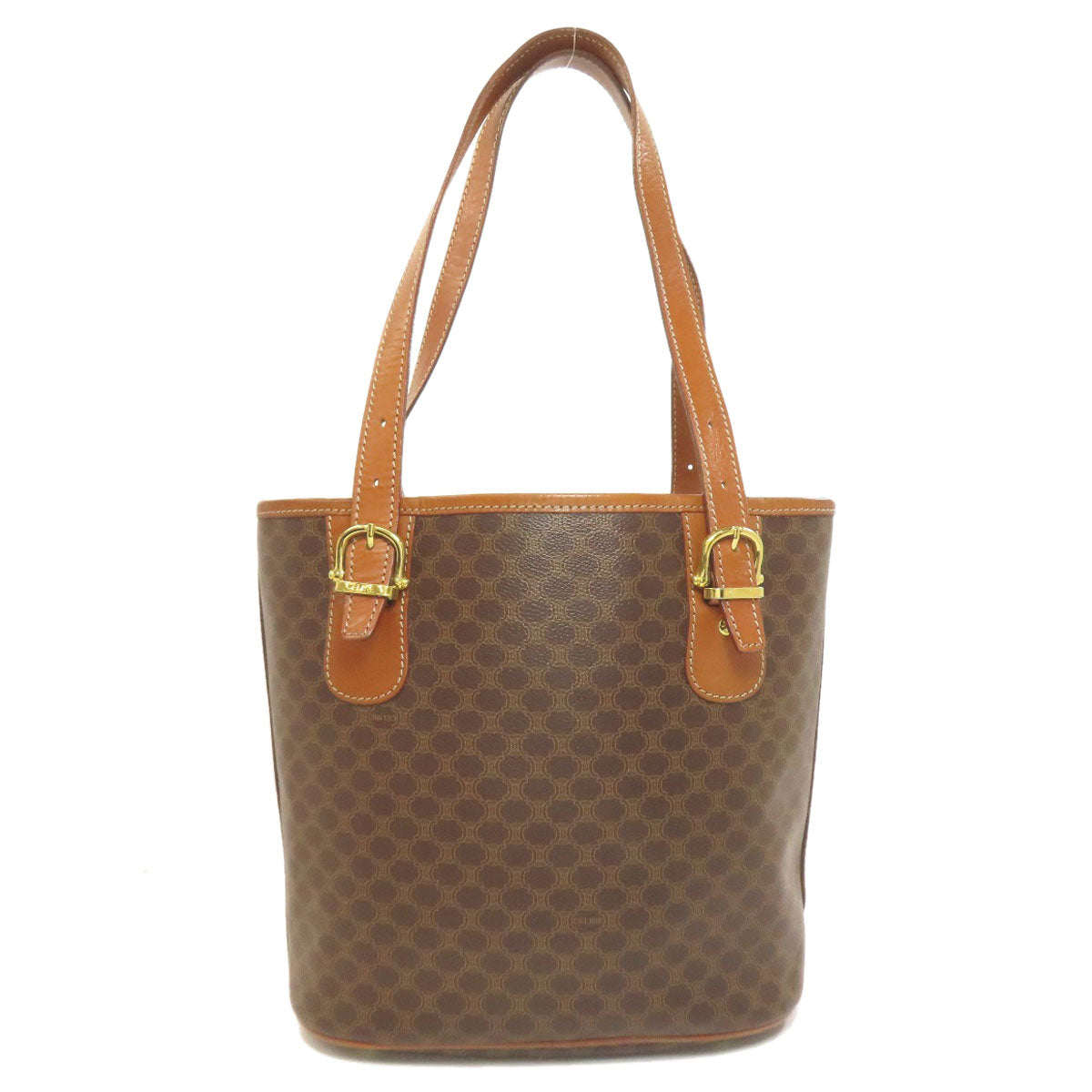 CELINE Macadam pattern Tote Bag PVC LeatherLadies [Used]