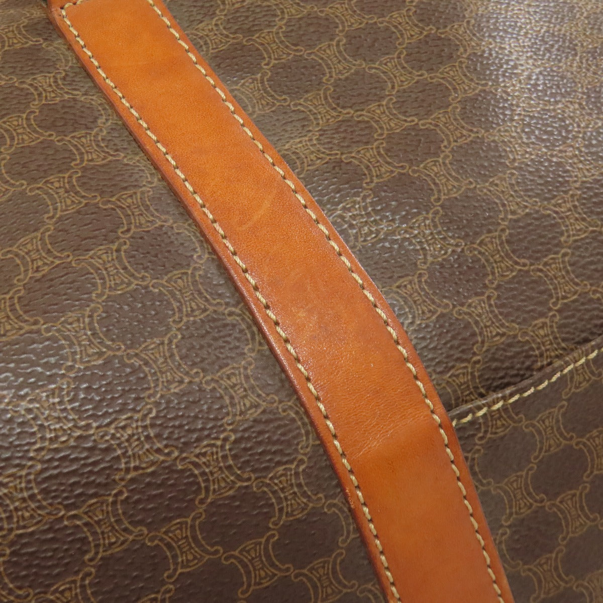 CELINE Macadam pattern Boston bag PVC Ladies [Used]