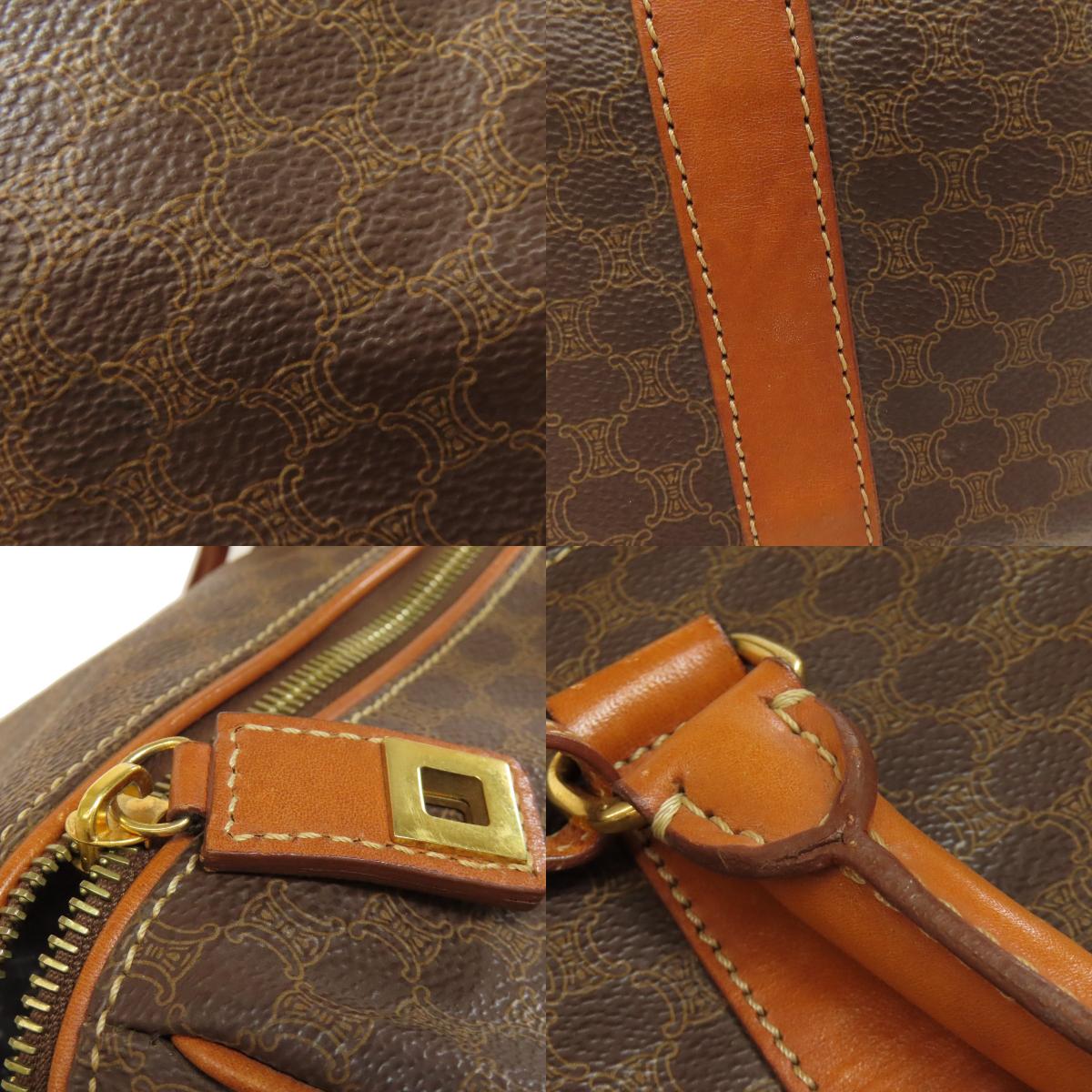 CELINE Macadam pattern Boston bag PVC Ladies [Used]