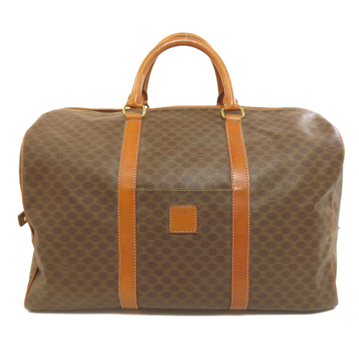 CELINE Macadam pattern Boston bag PVC Ladies [Used]