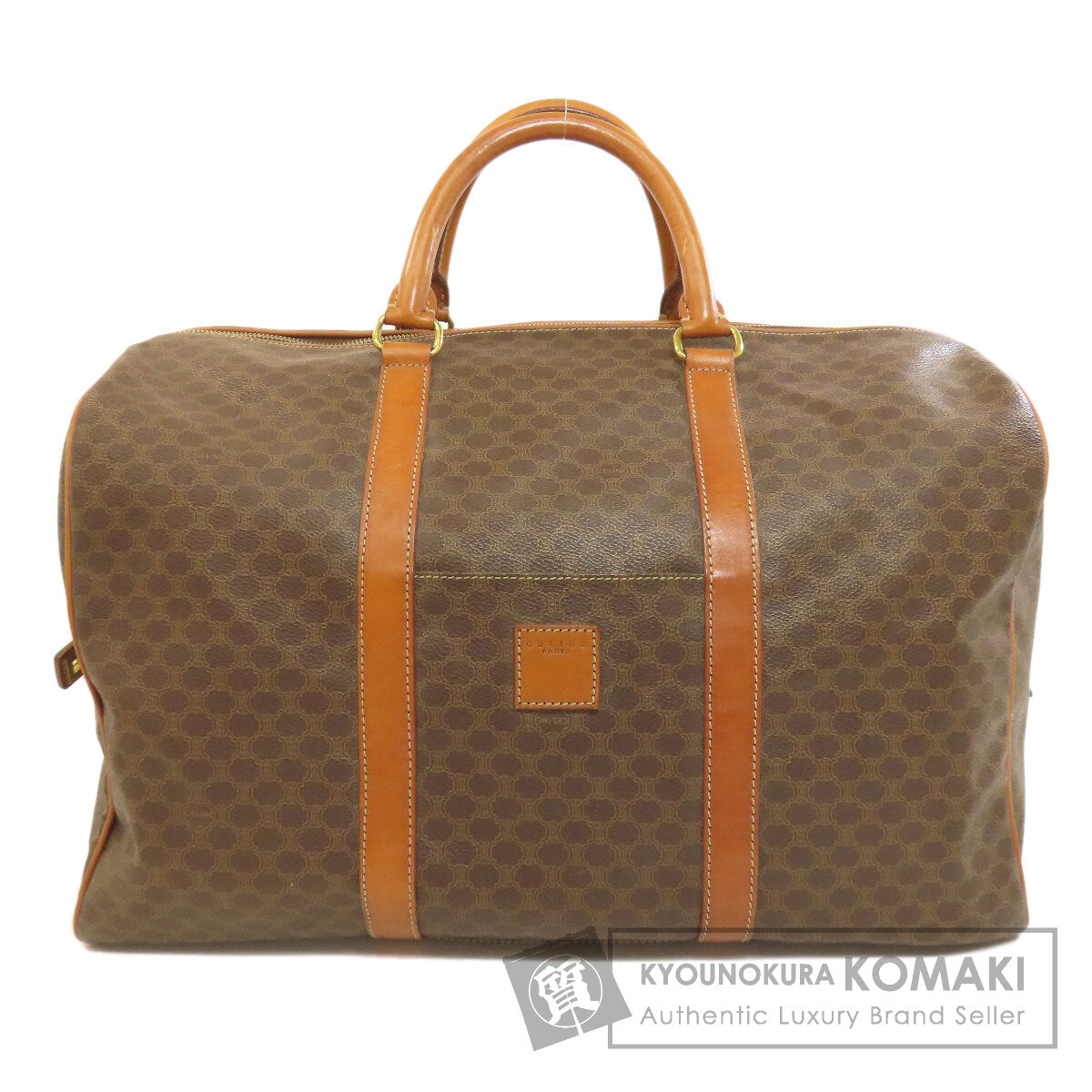 CELINE Macadam pattern Boston bag PVC Ladies [Used]