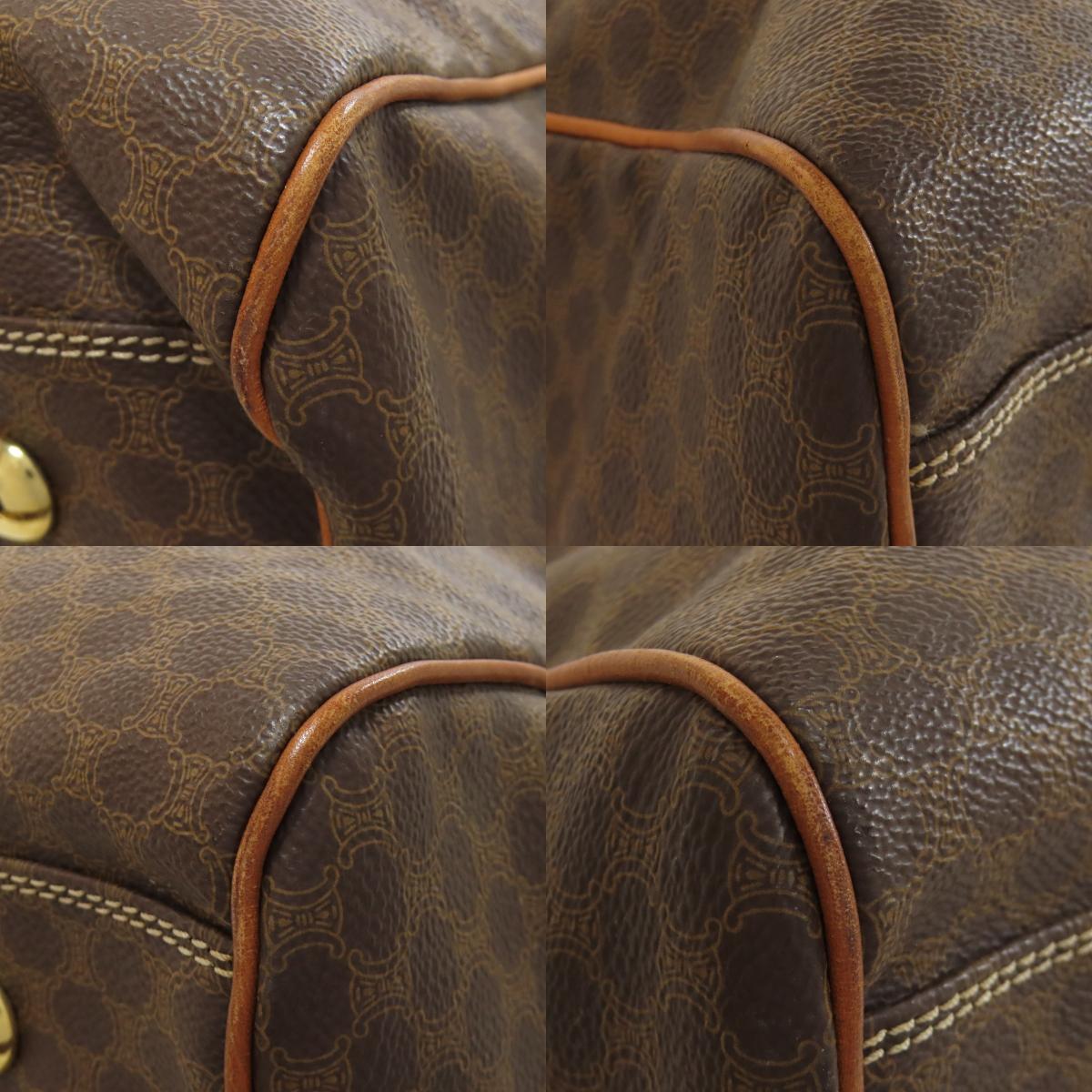 CELINE Macadam pattern Boston bag PVC Ladies [Used]