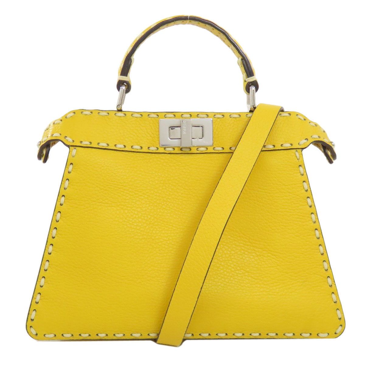 FENDI Peekaboo iSeeU Selleria 2WAY Handbag Calf Ladies [Used]