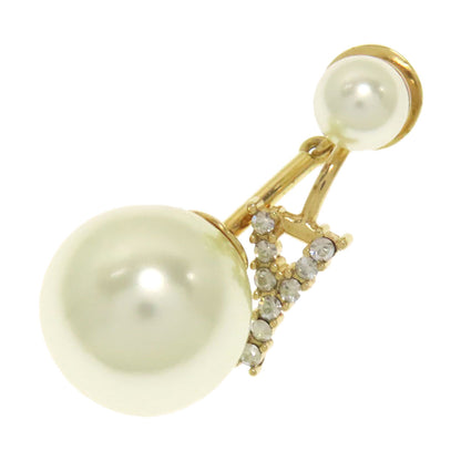 CHRISTIAN DIOR Y Initial Faux Pearl Tie pin Metal mens [Used]