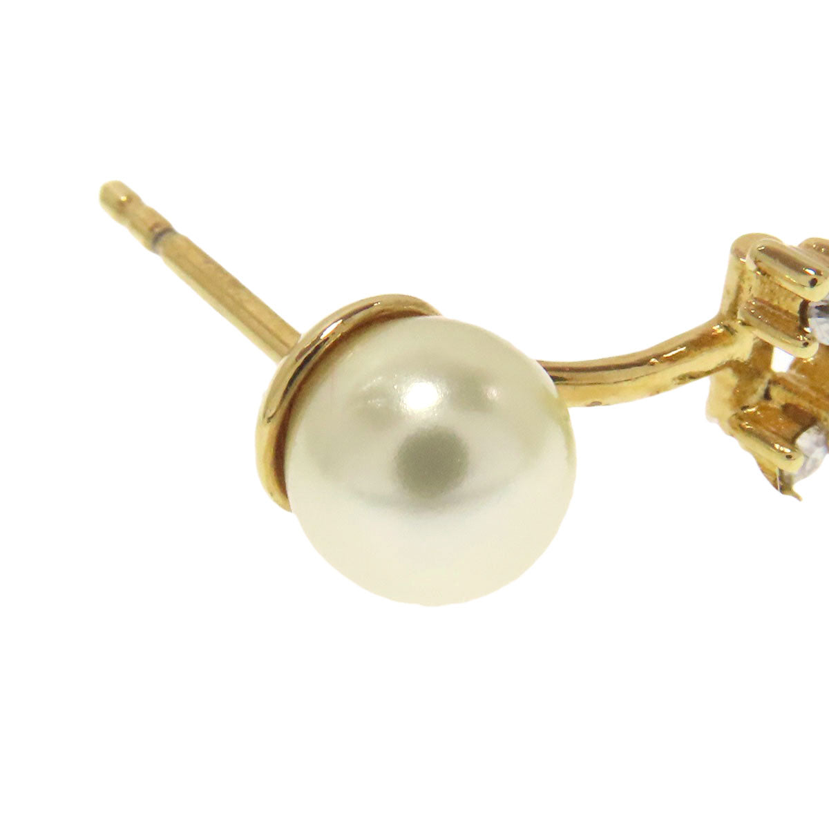 CHRISTIAN DIOR Y Initial Faux Pearl Tie pin Metal mens [Used]