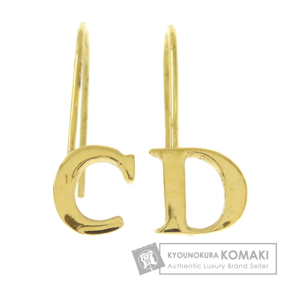 CHRISTIAN DIOR CD logo earring Metal Ladies [Used]