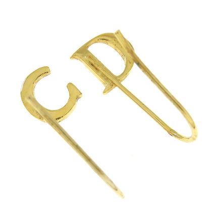 CHRISTIAN DIOR CD logo earring Metal Ladies [Used]