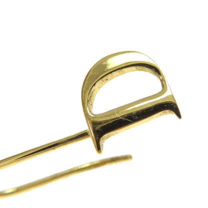 CHRISTIAN DIOR CD logo earring Metal Ladies [Used]