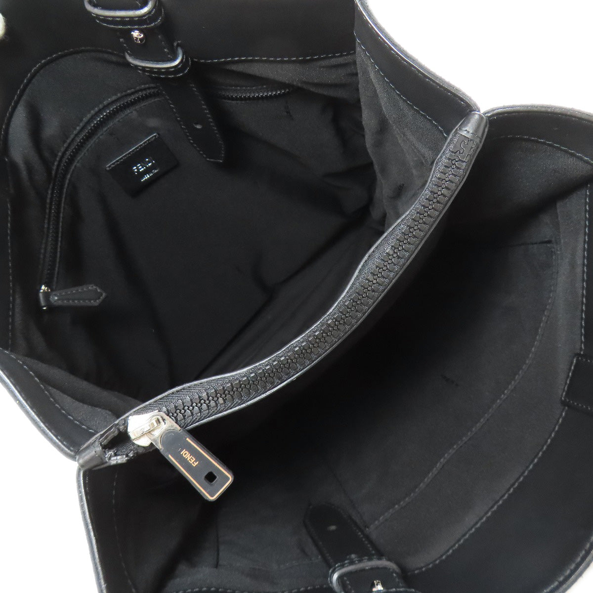 FENDI logo Tote Bag Canvas Ladies [Used]