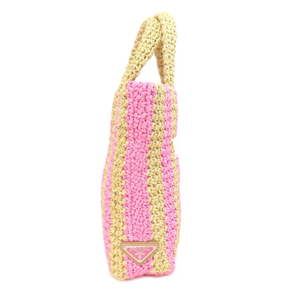 PRADA Small Crochet Handbag Viscose Ladies [Used]