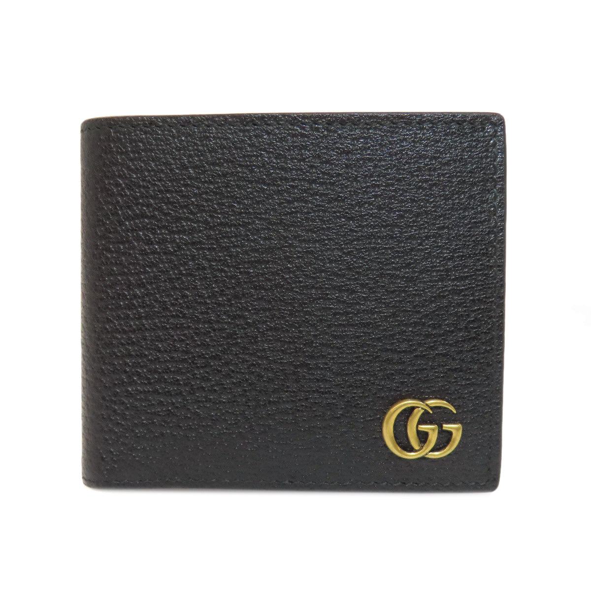 GUCCI 428725 GG Marmont Bifold Wallet with Coin Pocket Leather Ladies [Used]