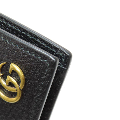 GUCCI 428725 GG Marmont Bifold Wallet with Coin Pocket Leather Ladies [Used]