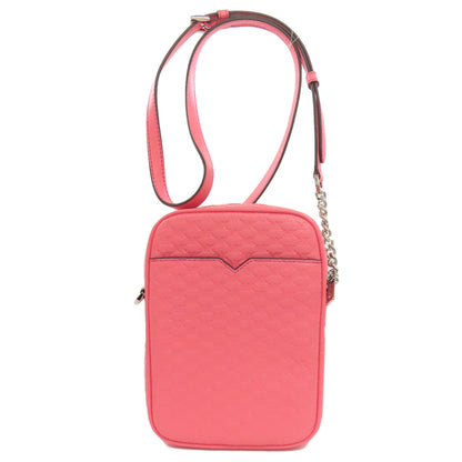 Michael Kors Long Shoulder MK Signature Shoulder Bag Leather Ladies [Used]