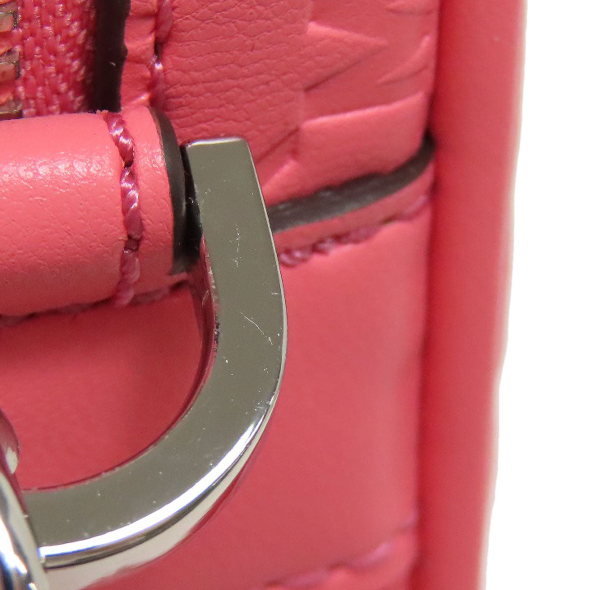 Michael Kors Long Shoulder MK Signature Shoulder Bag Leather Ladies [Used]