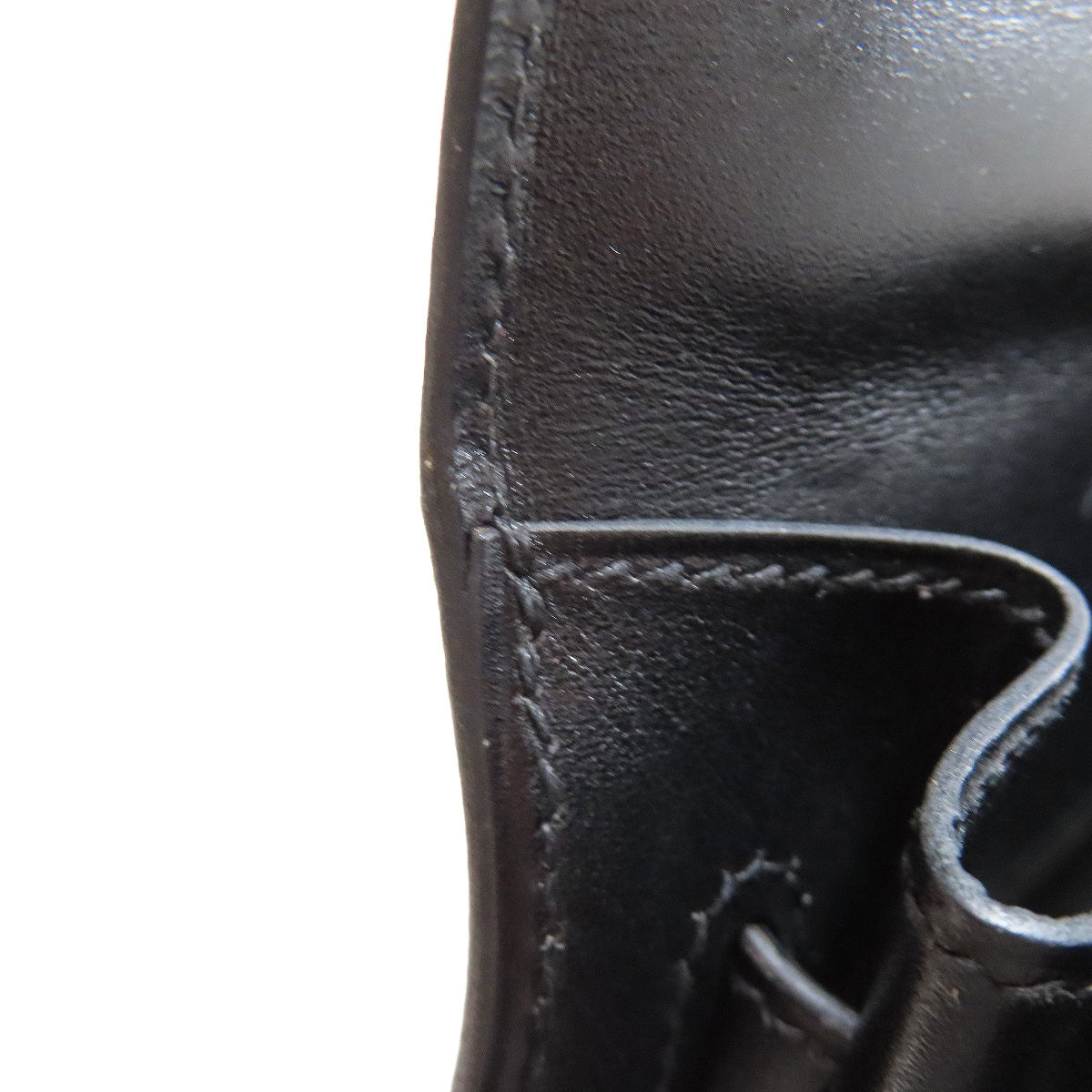 HERMES Kelly 32 Outside Stitching SilverHardware Handbag Box calf Ladies [Used]