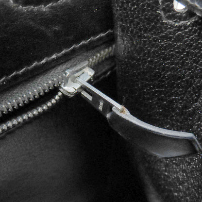 HERMES Kelly 32 Outside Stitching SilverHardware Handbag Box calf Ladies [Used]