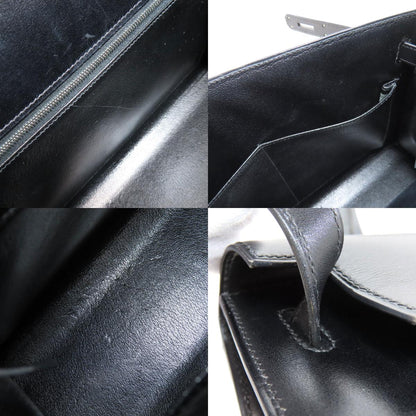 HERMES Kelly 32 Outside Stitching SilverHardware Handbag Box calf Ladies [Used]