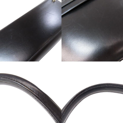 HERMES Kelly 32 Outside Stitching SilverHardware Handbag Box calf Ladies [Used]