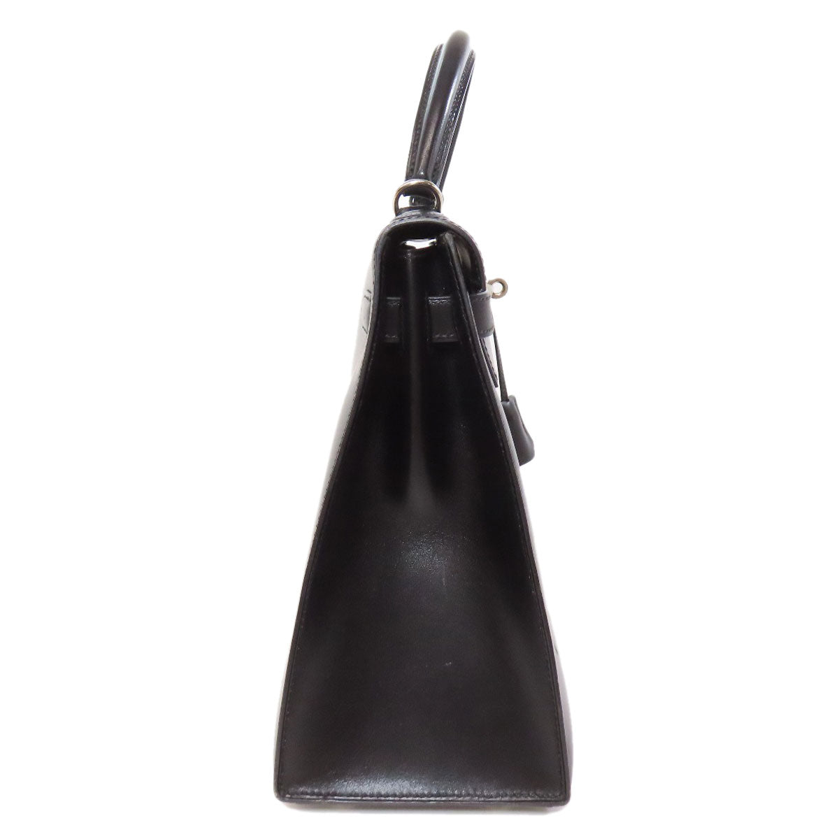 HERMES Kelly 32 Outside Stitching SilverHardware Handbag Box calf Ladies [Used]