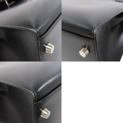 HERMES Kelly 32 Outside Stitching SilverHardware Handbag Box calf Ladies [Used]