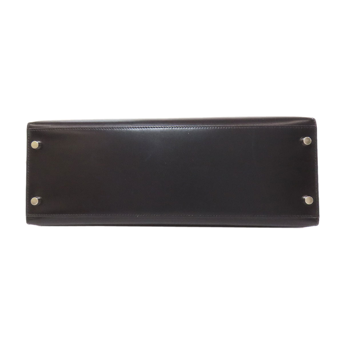 HERMES Kelly 32 Outside Stitching SilverHardware Handbag Box calf Ladies [Used]