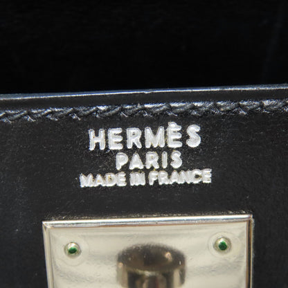 HERMES Kelly 32 Outside Stitching SilverHardware Handbag Box calf Ladies [Used]