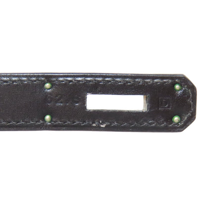 HERMES Kelly 32 Outside Stitching SilverHardware Handbag Box calf Ladies [Used]