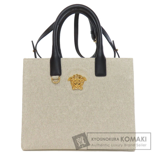 VERSACE La Medusa 2WAY Tote Bag Canvas Ladies [Used]