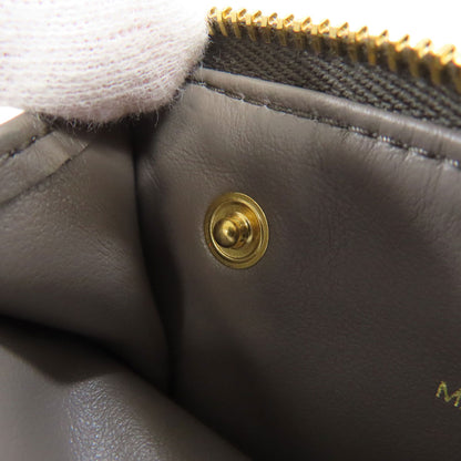 MIUMIU logo Card Case Leather Ladies [Used]