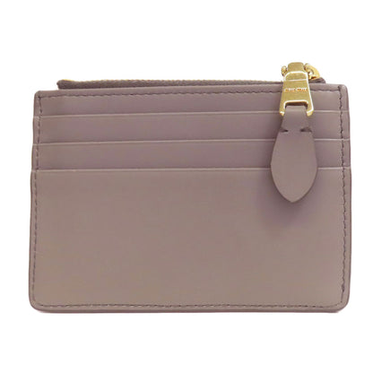 MIUMIU logo Card Case Leather Ladies [Used]