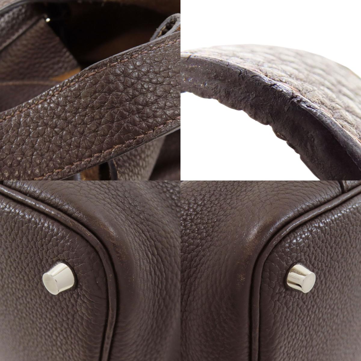 HERMES Picotin Lock PM SilverHardware Handbag Taurillon Clemence Ladies [Used]