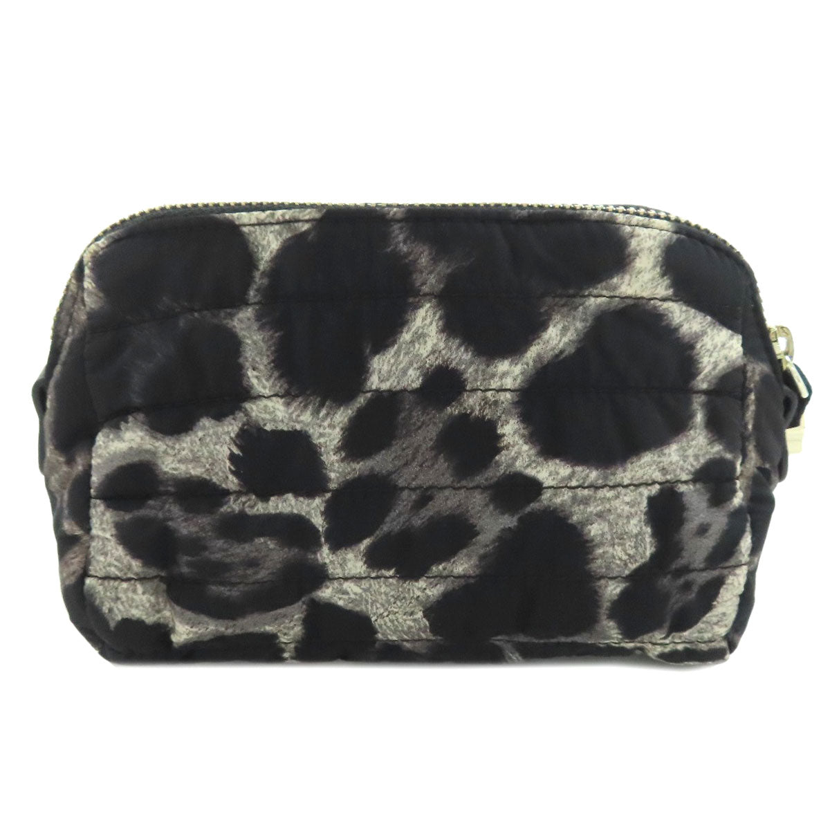 MONCLER Leopard pattern Cosmetics Pouch Nylon Ladies [Used]