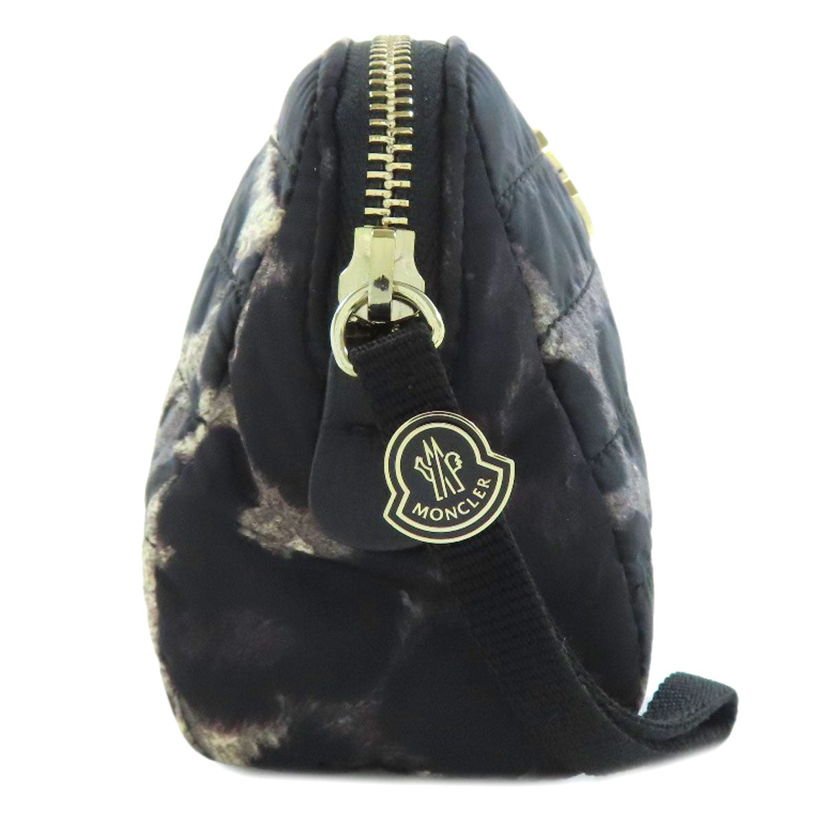 MONCLER Leopard pattern Cosmetics Pouch Nylon Ladies [Used]